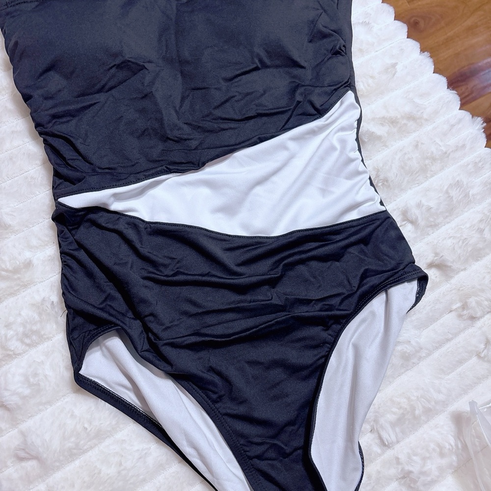 Black and White Women's Swimsuit